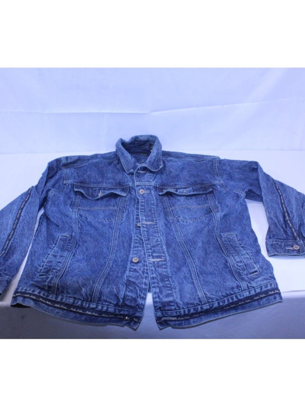 Vintage Pelle Pelle Blue Jean Jacket Size XL Men's
